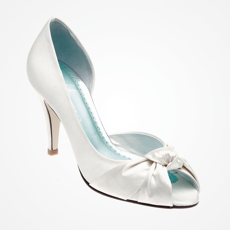 Lola knotted satin peep-toes (size 3 only) - Liberty in Love