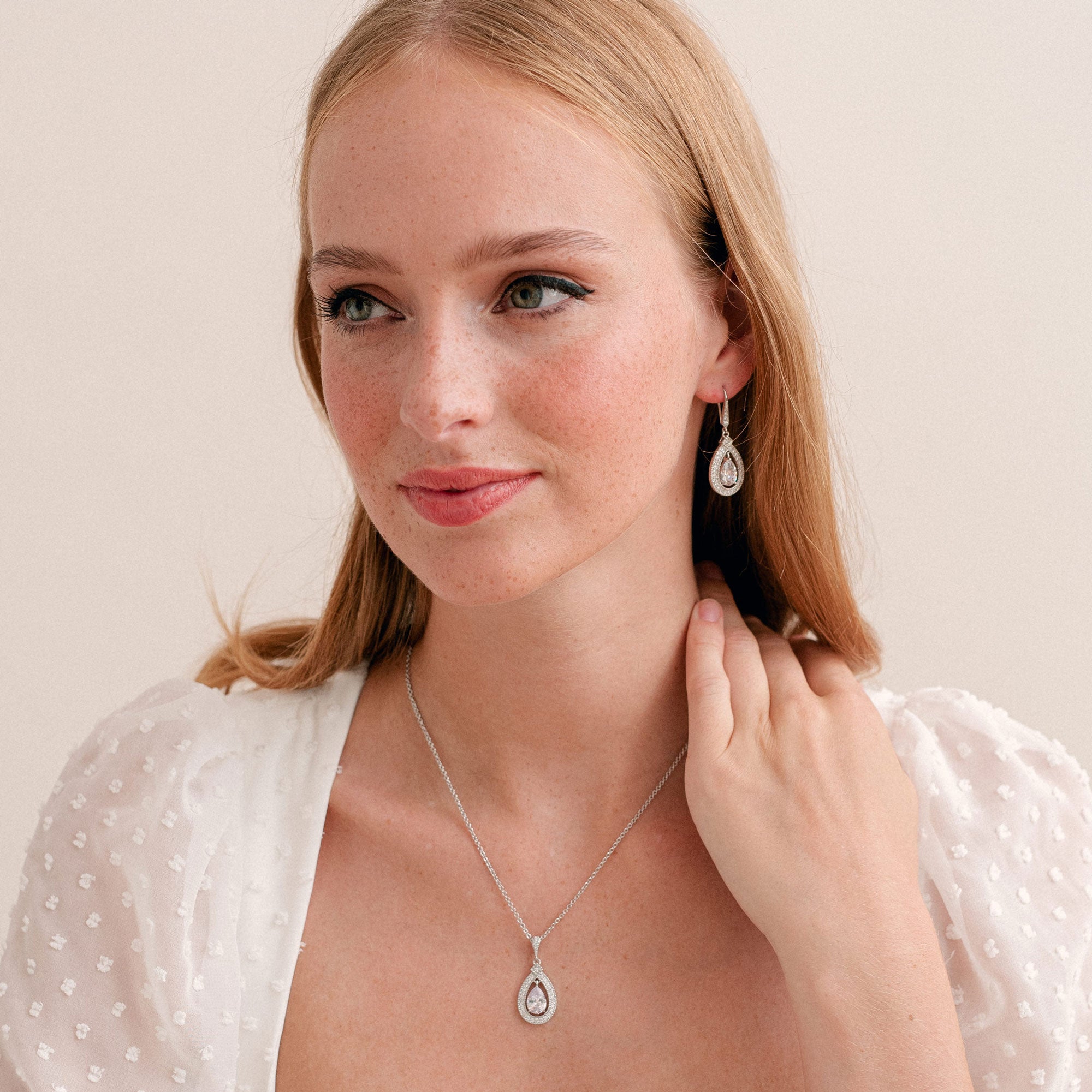 Bridal jewellery set (silver) Lilibeth Liberty in Love