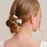 Marguerite I clay flower hair pins - Liberty in Love