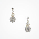 Abi pearl and diamante orb earrings - Liberty in Love