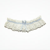 Ariane white lace garter - Liberty in Love