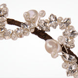 Athena pearl and crystal vine bridal headdress - Liberty in Love