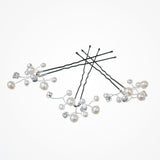 Belle pearl and crystal hair pins (set of 3) - Liberty in Love