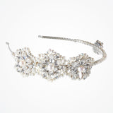 Cecily pearl and diamante floral motif headband - Liberty in Love