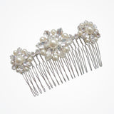 Vanessa pearl and rhinestone floral hair comb - Liberty in Love