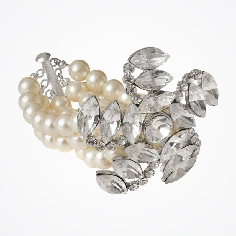 Vintage enchantment pearl wedding cuff - Liberty in Love