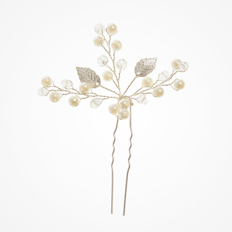 Delphine pearl and crystal hair pin - Liberty in Love