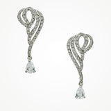 Devotion scrolled crystal drop earrings - Liberty in Love