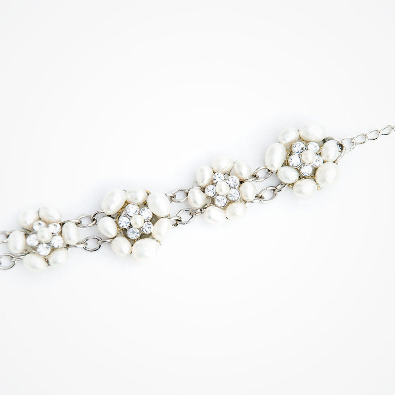 Galina pearl and diamante vintage bracelet - Liberty in Love