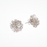 Hollywood pearl and crystal cluster earrings - Liberty in Love