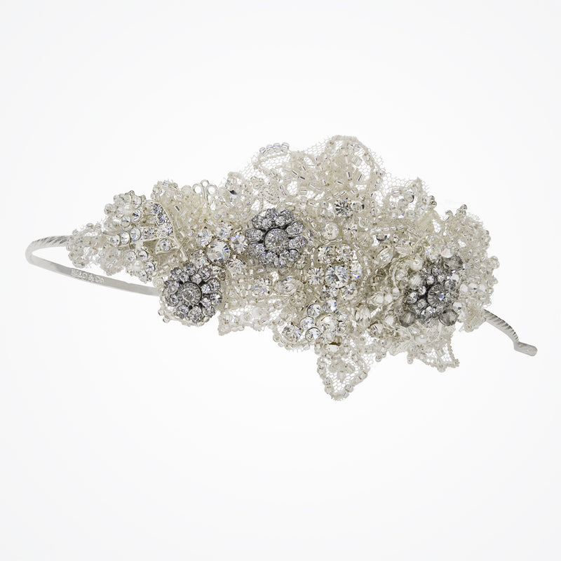 Inez vintage lace side tiara headband - Liberty in Love