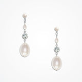 Isabella pearl and diamante earrings - Liberty in Love
