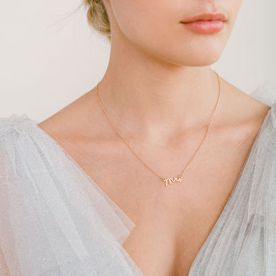 'Mrs' necklace (gold) - Liberty in Love
