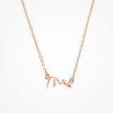'Mrs' necklace (gold) - Liberty in Love