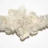Nuala silk lace flower garter - Liberty in Love