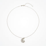 Pavillion pearl crescent pendant necklace - Liberty in Love