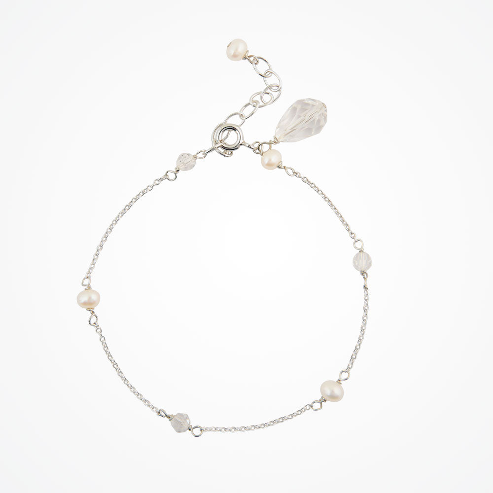 Pandora crystal and pearl bridal bracelet Chez Bec – Liberty in Love