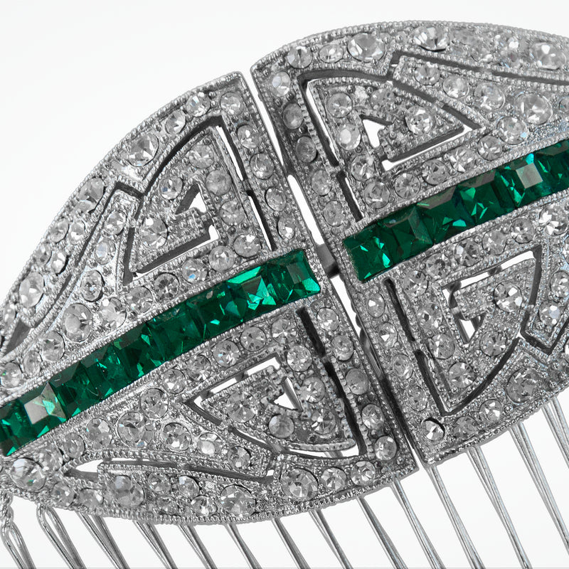 Taylor comb (green crystal) - Liberty in Love