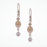 Twinkle pearl and crystal drop earrings - Liberty in Love