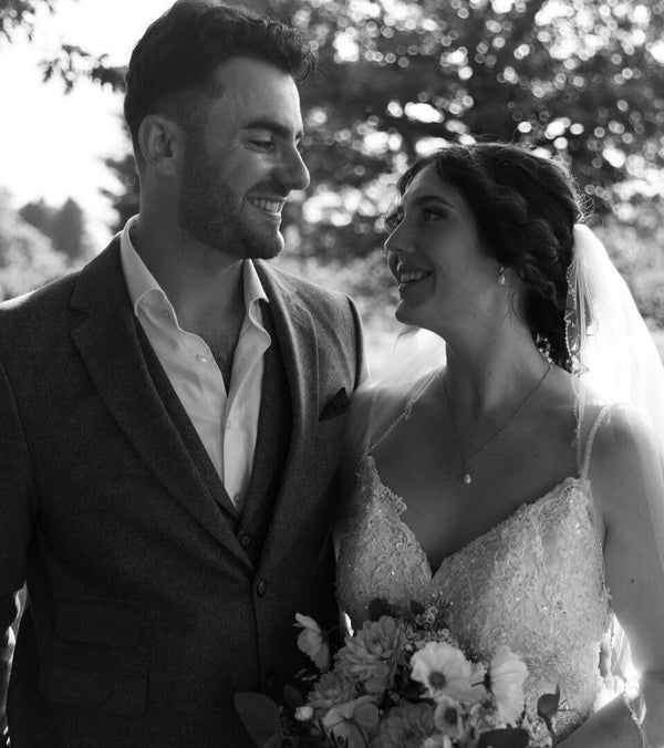 Sophia wore the Imperial pearl bridal jewellery set by Ivory &amp; Co. Photography by Eden Slidel.