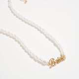 'Bride' faux pearl necklace - Liberty in Love