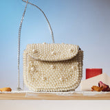 All over pearl beaded mini bag - Liberty in Love