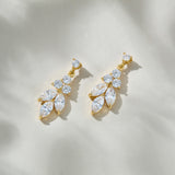 Kit crystal drop earrings (gold) - Liberty in Love