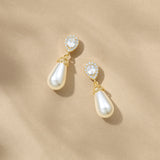 Noemi I teardrop pearl earrings (gold) - Liberty in Love