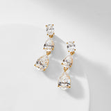 Chloe pear drop earrings (gold)