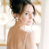 Charlotte cluster pearl drop earrings - Liberty in Love