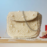 All over pearl beaded mini bag - Liberty in Love