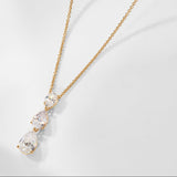 Chloe pear drop Y necklace (gold)