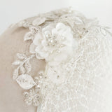 Afonwen blossom embellished birdcage veil - Liberty in Love