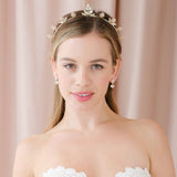 Agatha crystal deco gold earrings - Liberty in Love
