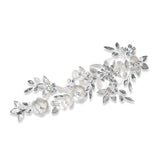 Alpine crystal and pearl enamelled floral hair clip - Liberty in Love