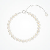 Jette double pearl earrings and Alta pearl bracelet set (silver) - Liberty in Love