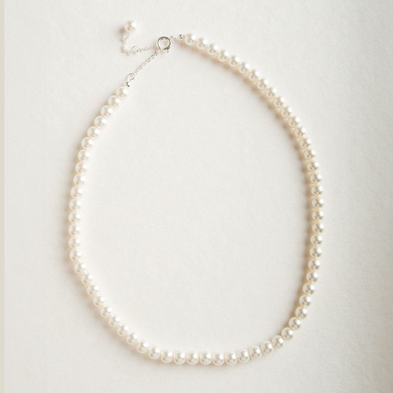 Alta pearl necklace (silver) - Liberty in Love