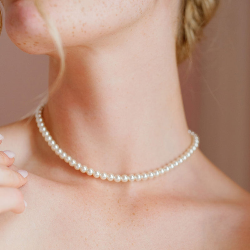 Alta pearl necklace (silver) - Liberty in Love