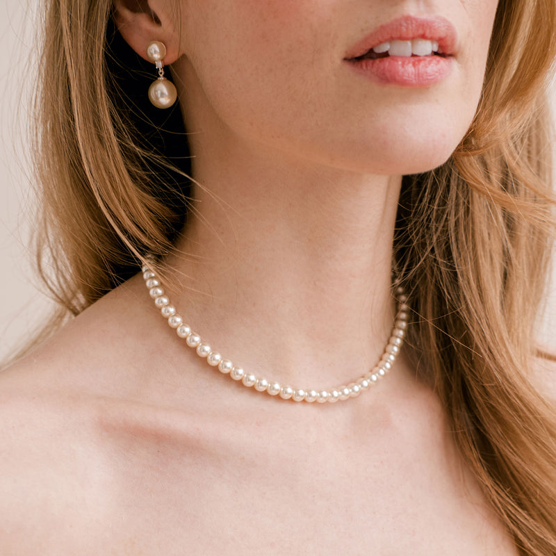 Alta pearl necklace (silver) - Liberty in Love