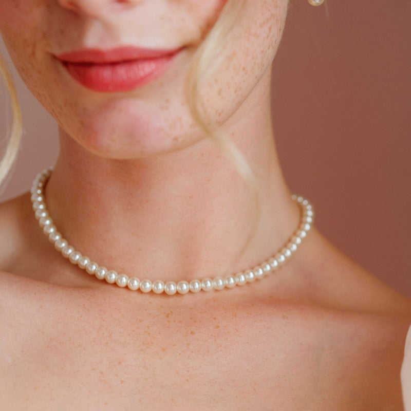 Alta pearl necklace (silver) - Liberty in Love