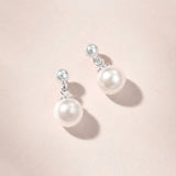 Alta single drop earrings (silver)