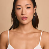 Alta pearl drop hook earrings (gold)