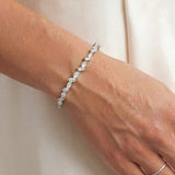 Andorra navette zirconia bracelet (silver) - Liberty in Love
