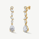 Andorra zirconia drop earrings (gold) - Liberty in Love