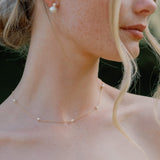 Bella pearl necklace (gold)
