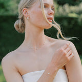 Bella pearl necklace (gold)