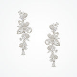Astraea crystal floral drop earrings - Liberty in Love