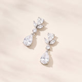 Aurora teardrop earrings (silver)