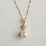 Avery pave crystal pearl pendant necklace - Liberty in Love