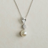 Avery pear crystal pearl pendant necklace - Liberty in Love